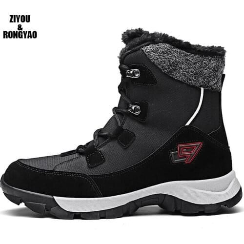 2020 New Winter Couples Boots Plush Warm Ankle Boots Snow Boots Outdoor Winter Work Casual Shoes Sneakers Boot Big Size35364647