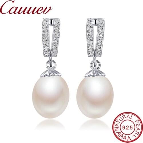 Cauuev Women's Silver Earrings