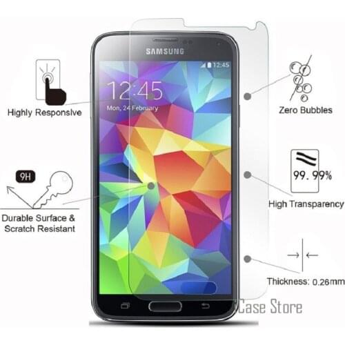 For SAMSUNG Galaxy S5 mini S5 Duos Active Tempered Glass For Galaxy i9600 Neo G900F G800F Screen Protective Film Cover Case