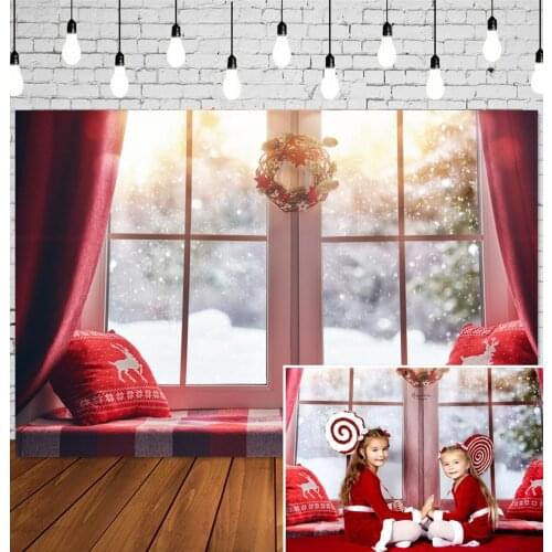 HUAYI Photography Backdrops Christmas Photo Background Christmas Xmas Family Party Decor Banner Studio Photobooth BackdropXT6112