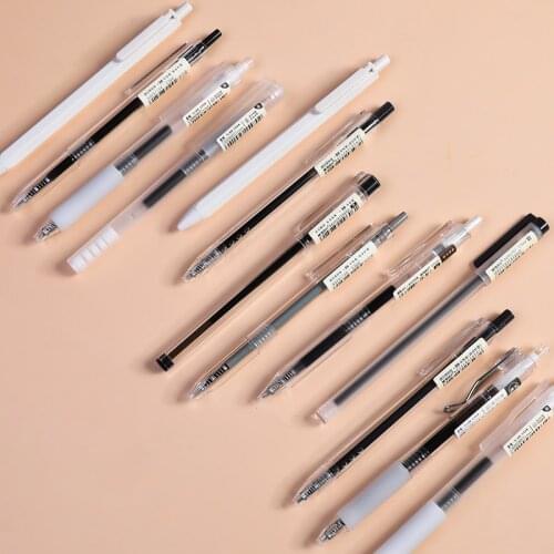 M&G BY WAY Gel Pens Premium Refillable & Retractable Rolling Ball Gel Pens, Fine Point, Black Ink, 6pcs / 9pcs-Pack