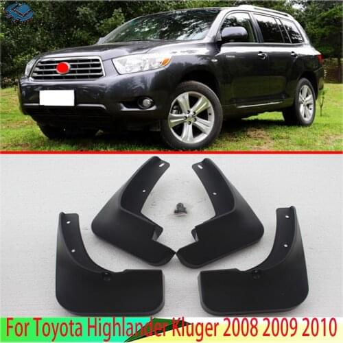 Set Car Mud Flaps For Toyota Highlander Kluger 2008 2009 2010 Pre-facelift Mudflaps Splash Guards Mud Flap Mudguards Fender