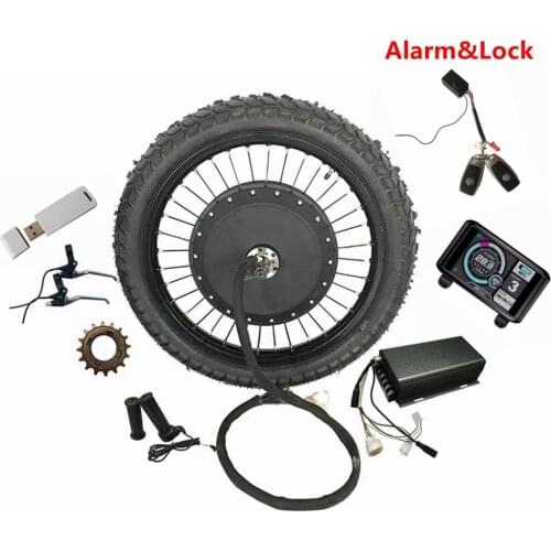 Motorcycle Conversion Kit 8000W 72V Rear Brushless Motor Wheel18"19"Electric Bicycle with72V 150A Sabvoton Controller and Brake