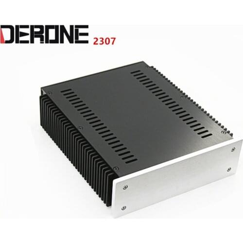 1 piece aluminum chassis power amplifier shell case power box preamplifier encasement