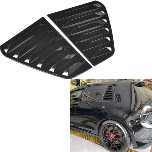 1 Pair Car Side Vent Window Scoop Louver Trim Cover Car Modification Fit for VW Golf GTI R Mk7/Mk7.5 2013-2020 Car Accessories