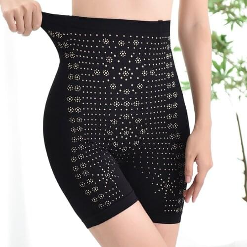 Magnetic Therapy Graphene High Waist Body Shaper Abdomen Butt Lifter Seamless Shaping Panties Womens Magnetic Underwear