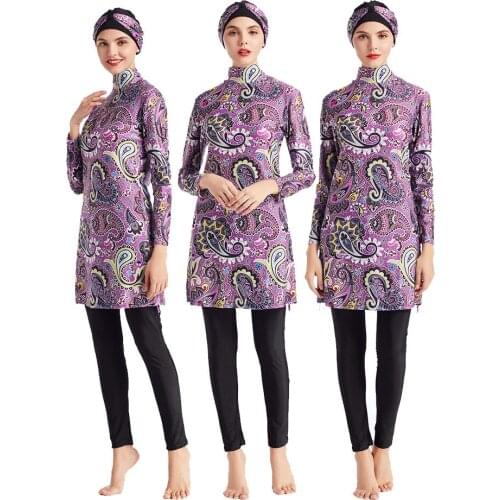 Muslim Swimwear Islamic Swimsuit Hijab Swimwear Full Coverage Swimwear Muslim Swimming Beachwear Swim Suit