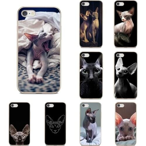 Soft Transparent Cases Covers For Motorola Moto C E4 E5 G5S G6 Plus G G2 X4 Z2 Z3 Play Luxury Sphynx Cat
