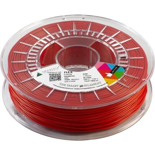 SMARTFIL FLEX, 1.75mm, RUBY, 750g Smart Materials 3D printing filament
