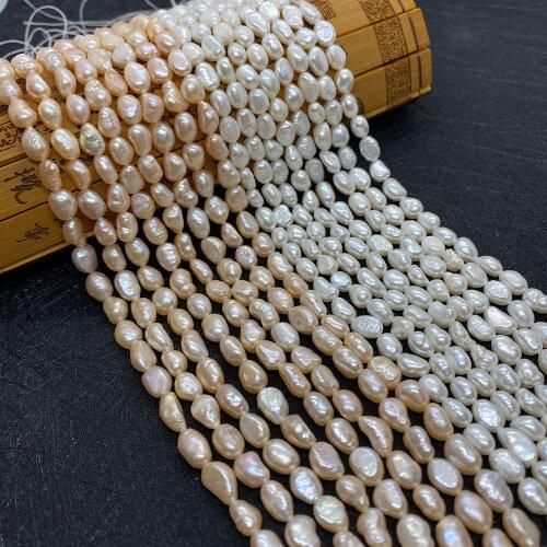 Natural White Freshwater Potato Shaped Pearls Suitable for Handmade DIY Making Necklaces Bracelets Jewelry Jewelry Creation