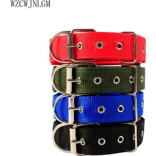 Pet supplies Nylon Dog Collar Adjustable Size Pet collar Custom Puppy Dog Walker 1pcs