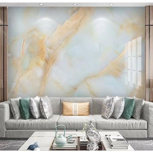 Custom 3D Mural Wallpaper Waterproof Canvas Wall Painting Marble Pattern Wall Art Living Room Sofa TV Background Decor Wallpaper