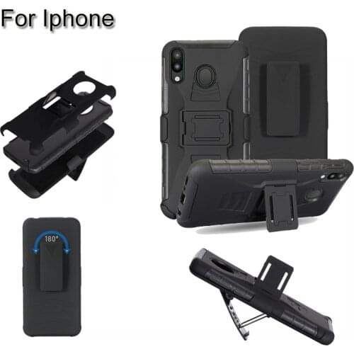 Luxury Heavy Duty Hybrid Armor Case For Iphone 11 Pro Max Rugged Steel Tough For XS Max XR X 7 8 6 plus 5S 5SE Belt Clip Case