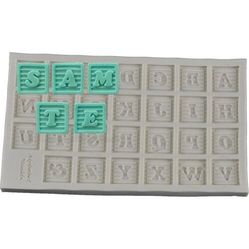 Letters silicone fandont mold Silica gel moulds letters Chocolate molds letter candy mould letter gumpaste silicone molds