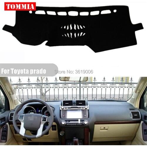 TOMMIA Interior Dashboard Cover Light Avoid Pad Photophobism Mat Sticker For Toyota prado 2010-2016
