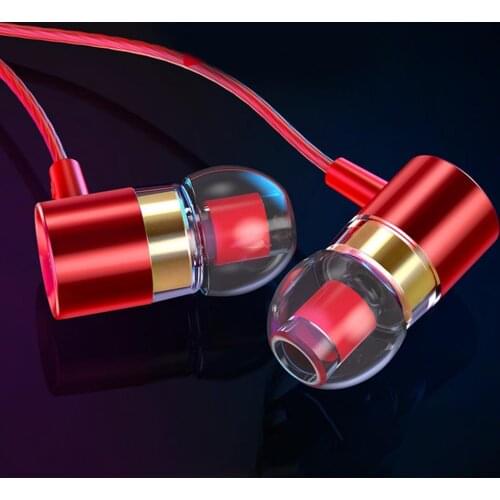 Earbud High Fidelity Metal Mega Bass 3.5mm MIC In-ear Wired Earphone for Outdoor
