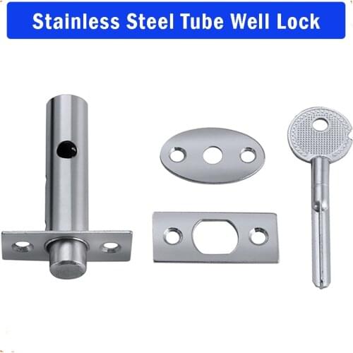 Iron Pipe Well Lock Hidden Manager Hardware Tube Well Mortise Fire Door Lock Hardware Accessories