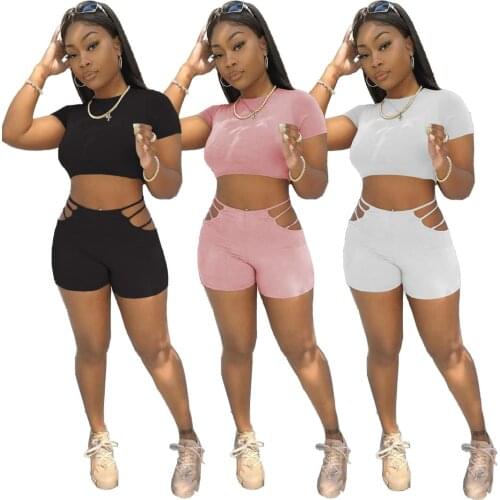 2021 Casaul Women Tracksuit Two Piece Set Shirt And Pants Streetwear Solid Color Summer Clothes For Women Outfit
