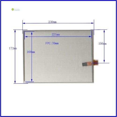 ZhiYuSun wholes 230mm*172mm 10.4inch 4 lins Touch Screen glass touchsensor 230*172touchglass digitizer GLASS Good 2PCS/lot