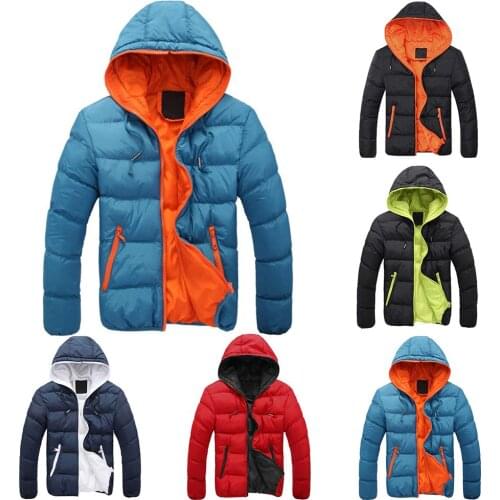 Winter Jacket Hooded Coat For Men Thick Warm Winter Jacket Men Windproof Parka Winter Jacket Hooded Jacket Men Windproof Parka
