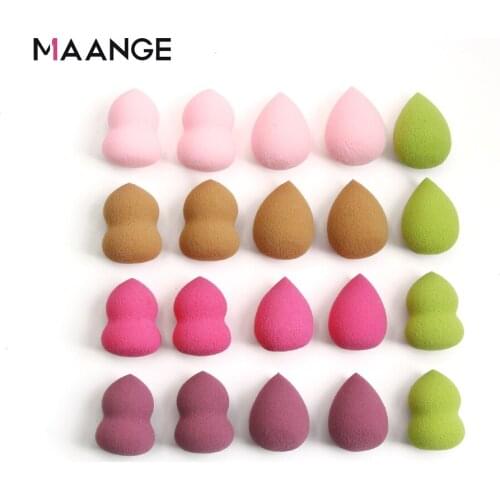 MAANGE 10/20 pcs Cosmetic Powder Puff Mini Soft Makeup Foundation Sponge Beauty Makeup Tool Gourd Water-drop Shape Wholesale