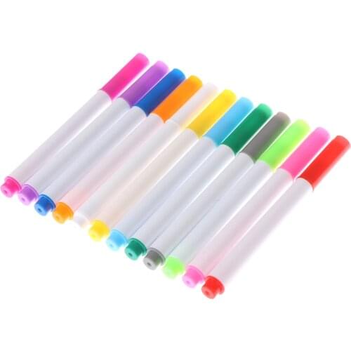 12 Colors Liquid Chalk Pens For Wall Sticker Kids Room Blackboard Erasable Non-dust Chalk Removable Marker Pen Kawaii Stationery