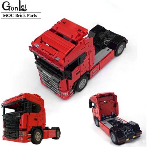 1661Pcs/lot NEW City Series NextGen SCANIAS Truck Truck MOC Building Blocks Bricks DIY Sets Ship Vehicle High-Tech Toys