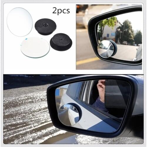 2pcs car motorcycle small round glass blind spot mirror parking assist for Kia Provo K9 Cross Carens CUB Trackster Ray K2 Naimo