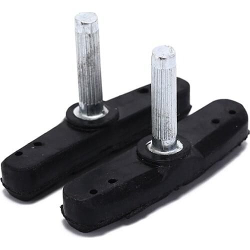 2pcs Rubber Bike Brake Pads V Brake Pad Cycling Brake Blocks Holders for Mountain Bike City Bike Folding Bike Braking Tool