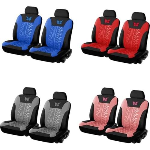 4pcs/set Car Universal Seat Covers Set Beautiful Butterfly Pattern Fashionable Auto Seat Protector Motor Car Interior Decoration