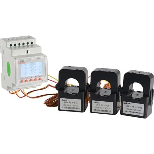 ACR10R-D24TE4 solar system power analyzer multifunction meter with external split-core current transformers