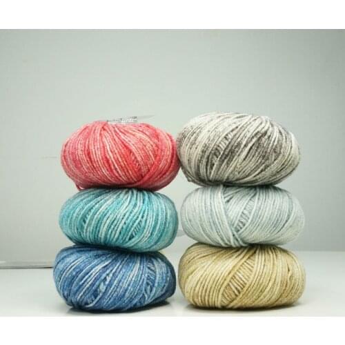 Free Shipping 50g/ball Oil Painting 100% wool Hand Knitting Fancy Yarn Scarf Outerwear Line