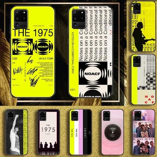The 1975 Rock Band Phone case For Samsung Galaxy Note 4 8 9 10 20 S8 S9 S10 S10E S20 Plus UITRA Ultra black painting back pretty