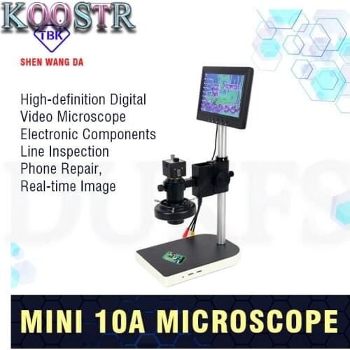 Video Display LCD Digital Mini 10A Videodisplay Camera Stand Electron Microscopy with LCD Monitor for iPhone Computer Repair