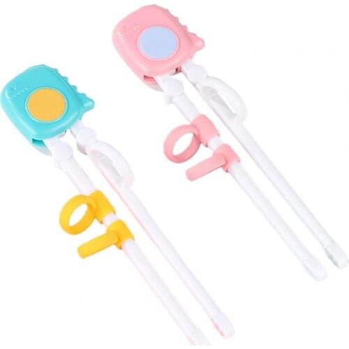 Baby Chopsticks Ergonomic Handle Easy Cleaning Utensils Beginner Feeding Auxiliary Chopstick Infant Training Kids Dinnerware