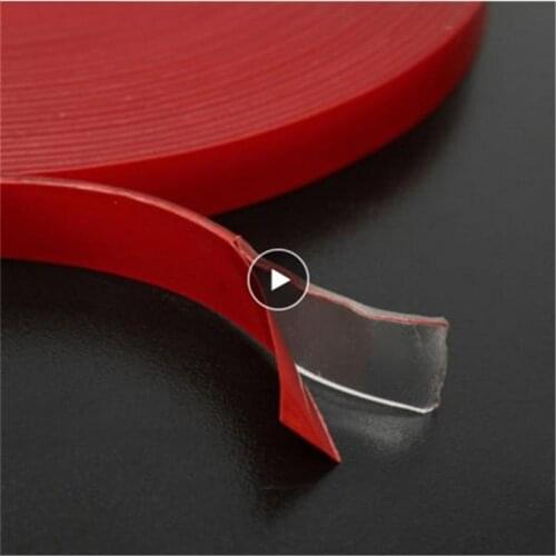 Double Sided Length 3M Width 15MM Strong Clear Transparent Acrylic Foam Adhesive Sticker Tapedouble Sided Adhesive Tape Gadget