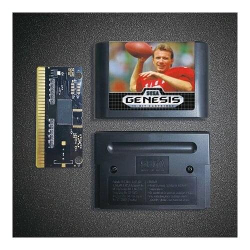 Joe Montana Football - 16 Bit MD Game Card for Sega Megadrive Genesis Video Game Console Cartridge