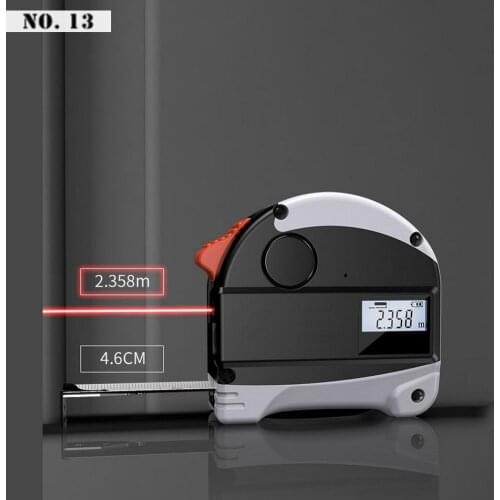 2-in-1 Laser Distance Meter with LCD Digital Display Digital Laser Tape Measure 131ft/40m Measuring Tape 5m USB Charging