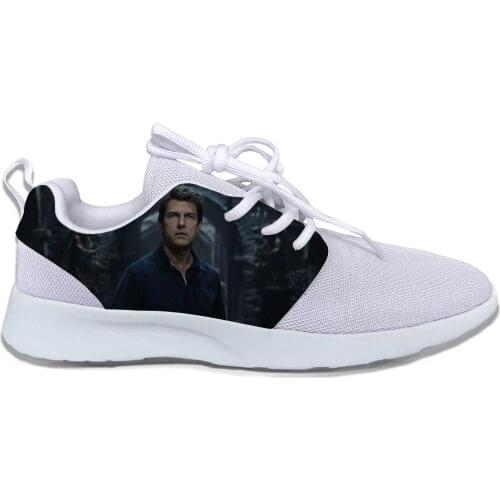 Summer New Men Women 3D Print Celebrity Tom Cruise Shoes Lightweight-Breathable Running Shoes Fashion Sports Shoes