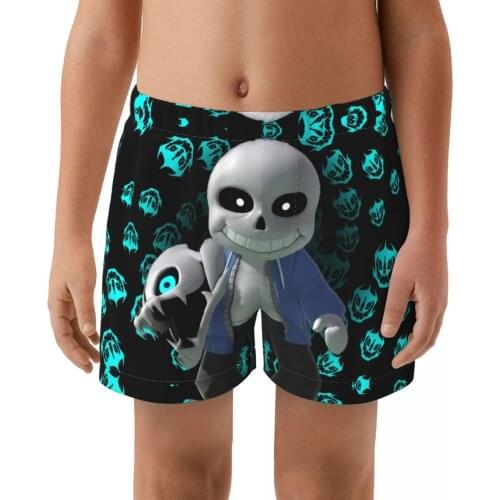 Undertale Summer Swimming Trunks boy Swim Trunks Male Printing Swim Shorts Beach Surf Swimsuit Elastic Bathing Suit Swimwear