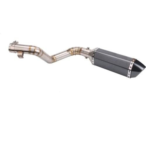 Motorcycle Sports Car Exhaust Pipe Modified Middle Section Full Section Exhaust Pipe Suitable for KTM Duke200 390 Accessories