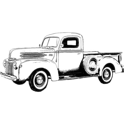 2021 New Retro Truck Car Transparent Clear Stamp For DIY Craft Making Scrapbooking Greeting Card and Album No Metal Cutting Dies