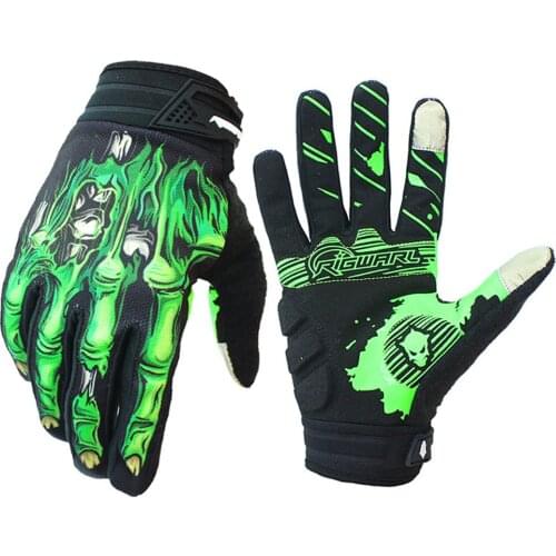 One Pair 3D Printed Cycling Gloves Shockproof Bike Bicycle Sports Full Finger Mesh Winter Racing Cycling Motorcycle Gloves