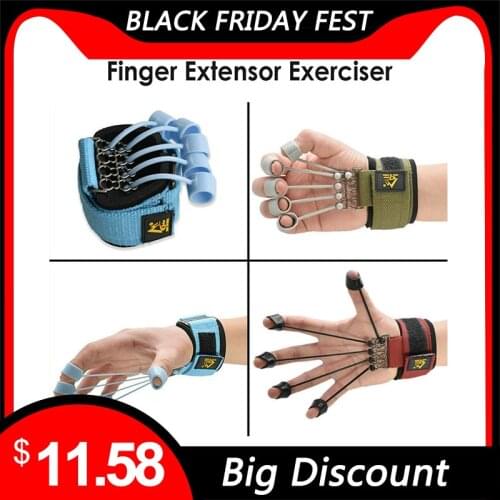 Finger Gripper Strength Trainer Extensor Exerciser Finger Flexion And Extension Training Device Hand Yoga Resistance Band