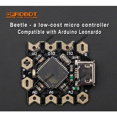 DFRobot Beetle mini/micro controller Board ATmega32u4 16MHz 5V Compatible with Arduino Leonardo for low-cost disposable projects