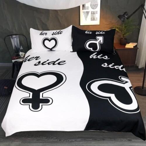 Her Other Series Pattern Duvet Cover High Quality Home Textile Quilt Cover with 2 Pillowcase Fashion Bedding 3 Pcs Set and Sheet