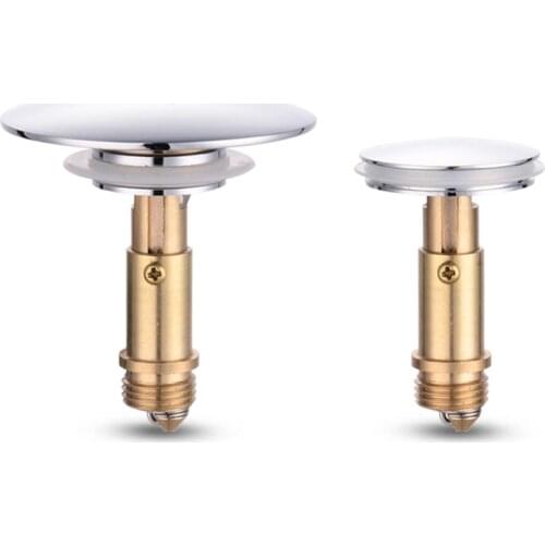 Full Copper Kitchen Press The Pop-up Drainer Waterer Cover Washbasin Plug Drain Cover Bathroom Sewer Bath Tub Stopper Drain Plug