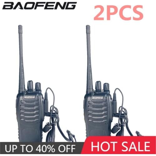 Baofeng BF-888S 888 Walkie Talkie 5W Two Way Portable CB Ham Radio UHF 400-470MHz Comunicator Transceiver for Hunting Camping