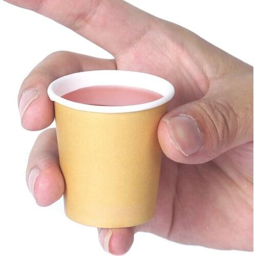 Kraft Paper Tasting Cups Disposable Tasting glasses Food Grade Sample Drinking Cup Mini Coffee Paper Cup Promotion Packing Tools