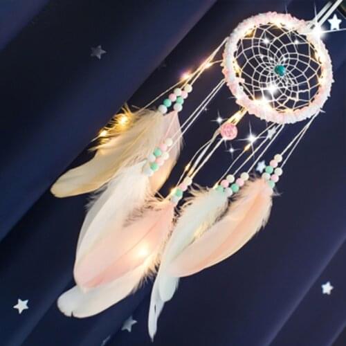 LED Lighting Girl Kids Room Decor Bell Girls Bedroom Romantic Hanging Decoration Dream Catcher Dreamcatcher